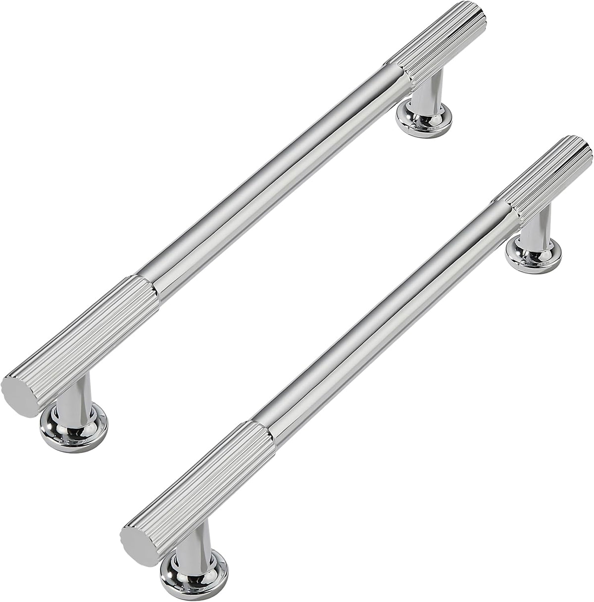 10 Pack 6 Inch(152mm) Hole Center Polished Chrome Cabinet pulls Kitchen Handles Solid Heavy Duty Cabinet Pull Kitchen Hardware
