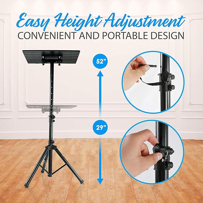 Pyle Laptop Projector Tripod Stand (2 Pcs)