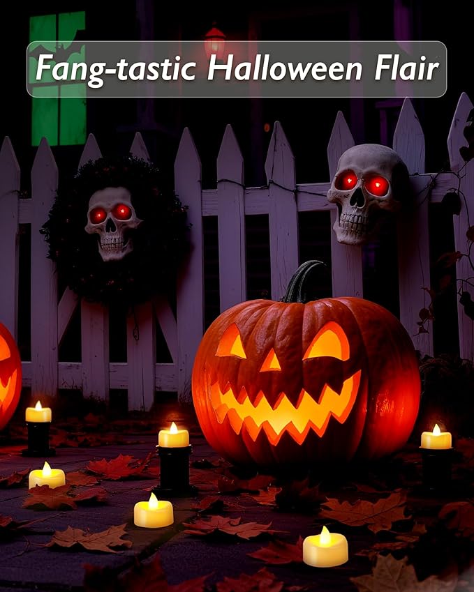 Raycare 100 Pack LED Tea Lights Battery Operated, 200+Hour Flickering Votive Candles, Realistic Fake Flameless TeaLights for Wedding Party Halloween Thanksgiving Christmas Decorations,Ivory Base