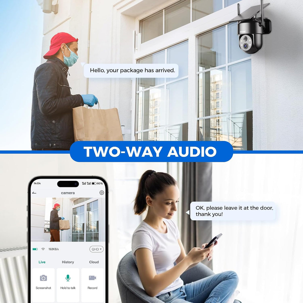 litymol 2k 2.4g wifi security cameras wireless outdoor, package contents