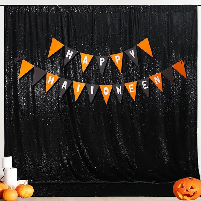 SquarePie Sequin Backdrop Less See Through Thick Stain Background Glitter Cur...