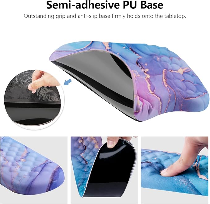 Mouse Pad Wrist Support, Laokiiy 2 in1 Keyboard Wrist Rest+ Ergonomic Mouse Pad