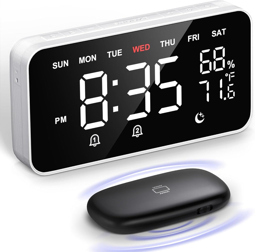 Dekala Bed Shaker Loud Alarm Clock