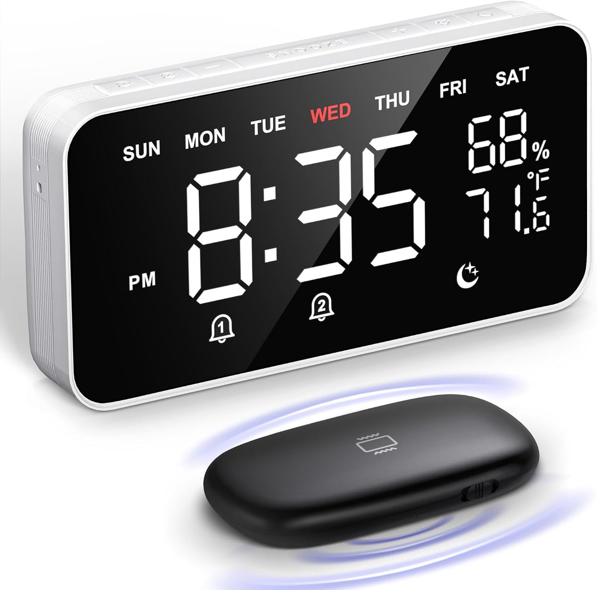 Dekala Bed Shaker Loud Alarm Clock
