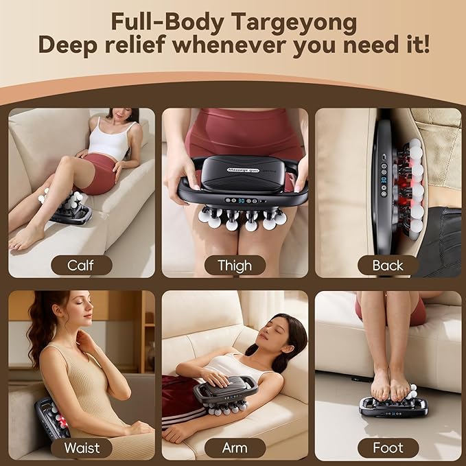 Cexovil 20-Head Massage Gun, 2026 Upgrade Deep Tissue Percussion Massager