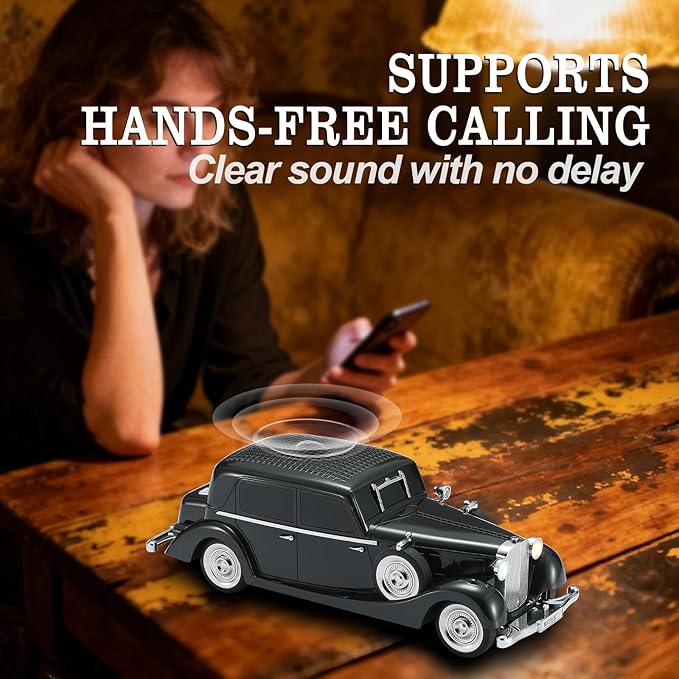 WSTER Vintage Car Bluetooth Speaker, Retro Classic Model