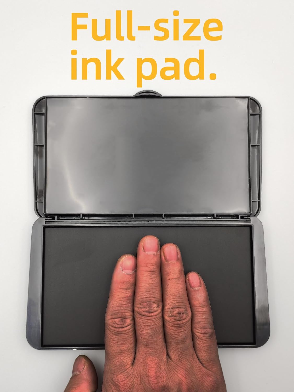 prismite fingerprint kit with large fingerprint ink pad, side view