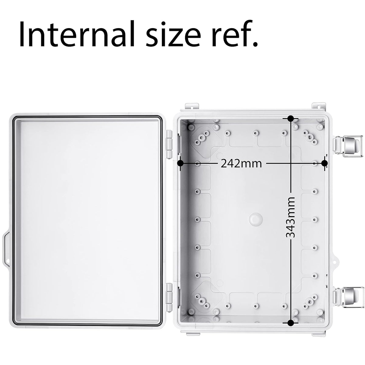 gratury junction box, ip67 waterproof plastic enclosure for, side view