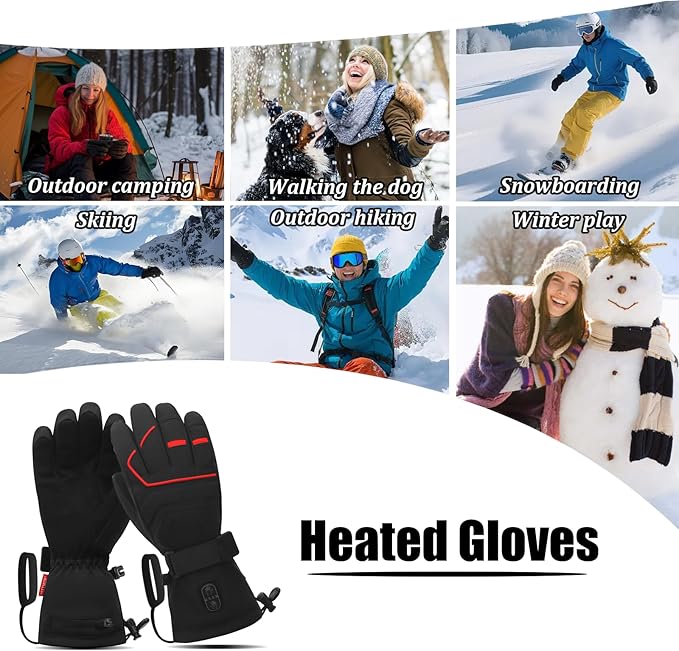 FEETMOR Heated Gloves for Men Women