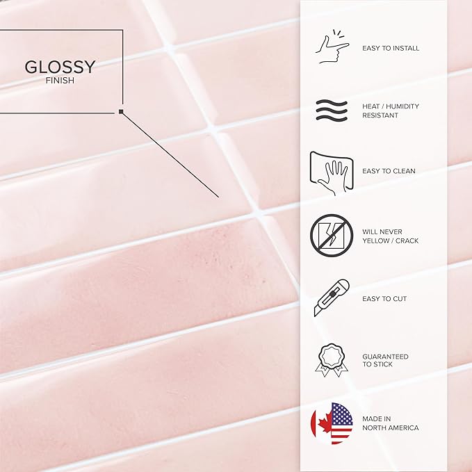 SMART TILES Peel and Stick Backsplash