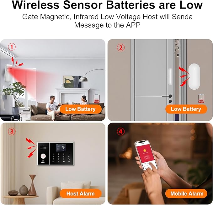 XUK Wireless 4G/GSM/Wi-Fi Security System (24-Piece)