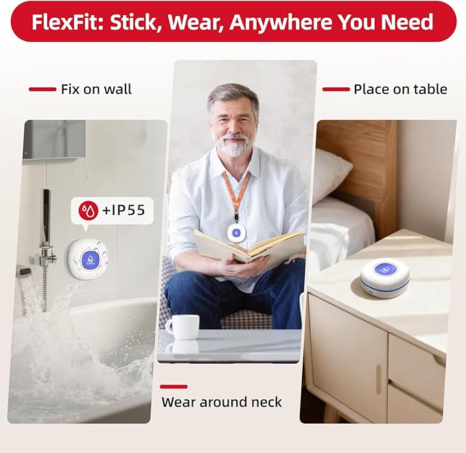 CallToU Wi-Fi Wireless Caregiver Pager Call Button