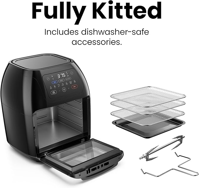 CHEFMAN Multifunctional Digital Air Fryer+ Rotisserie, Dehydrator, Convection