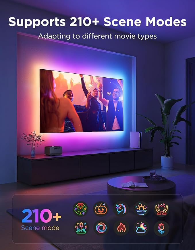 Govee TV LED Backlight 2, 14.4ft Cuttable TV Lights