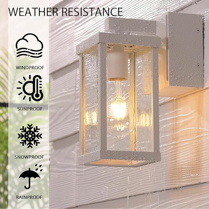 JOKAONOTL Dusk to Dawn Porch Lights (2 PC)