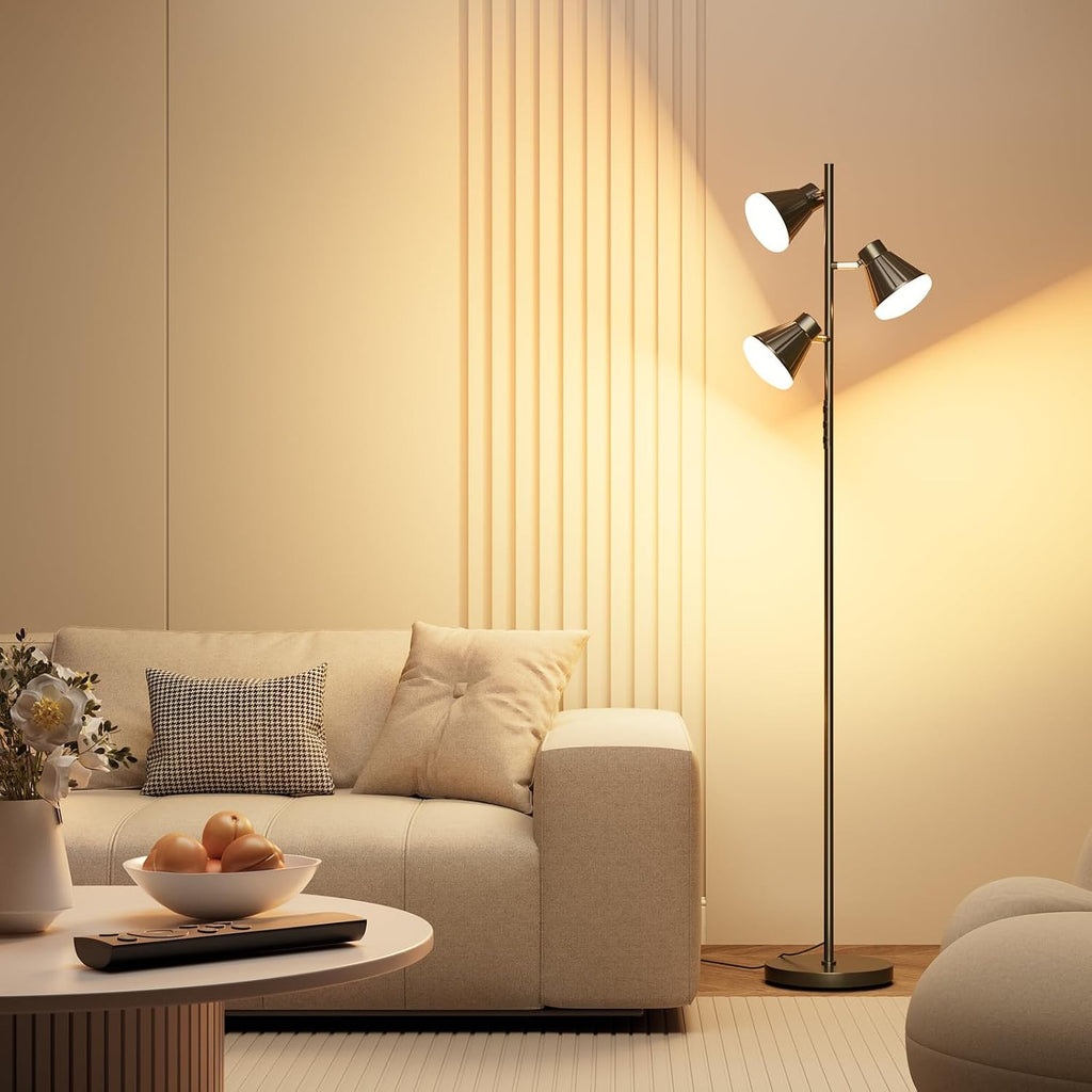 SIBRILLE 36W LED Tree Floor Lamp, Dimmable Tall Standing Lamp