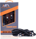 Elite Audio Premium Series 15ft. 2-Channel Car Audio RCA Cable – Double Shielded