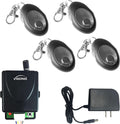 Visionis 315 MHz Wireless Receiver with 4 Remotes, 1 Channel, Power Supply