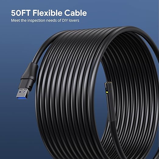 50FT Sewer Inspection Camera, DEPSTECH 1080P Dual Lens Endoscope