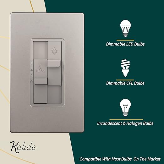 TOPGREENER Kalide Combo Dimmer Switch