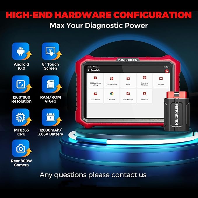 KINGBOLEN K8 Pro OBD2 Scanner Bluetooth 2026 Bidirectional Scan Tool