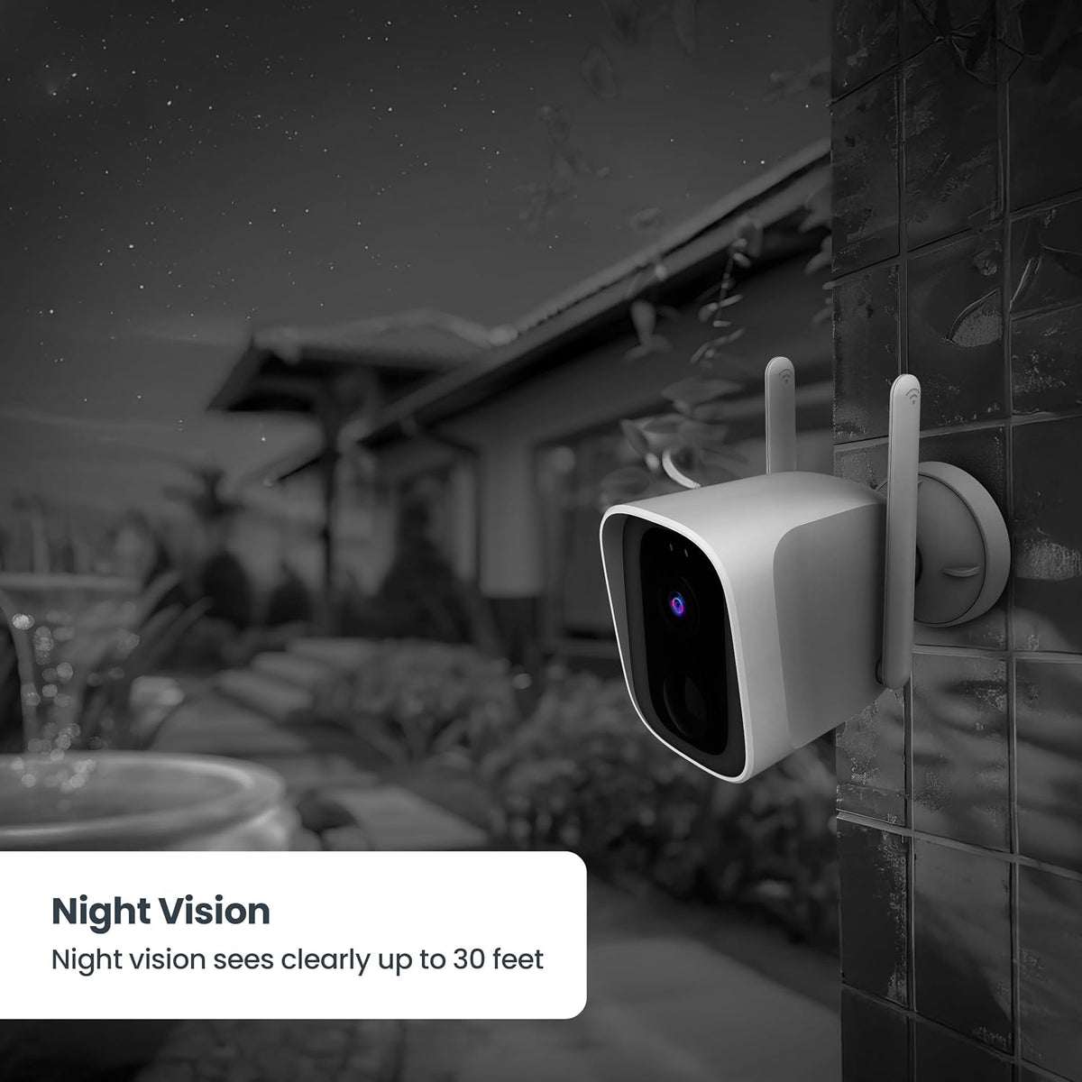feit electric smart outdoor wireless security camera, 2k, package contents
