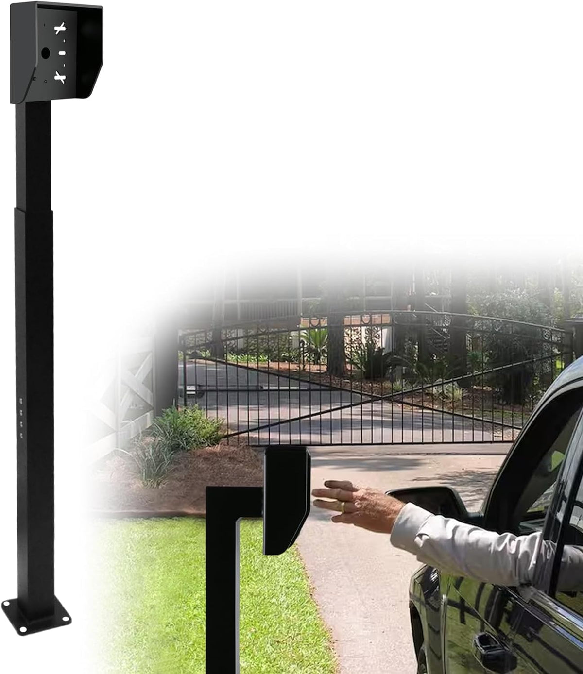 Upgraded Heavy-Duty Keypad Mounting Post, 33-45 Inch Adjustable Height