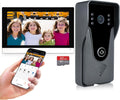 Wireless IP Video Doorbell Intercom System, WiFi 7 Inch Monitor