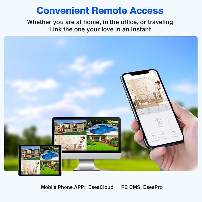Cromorc Expandable 16CH NVR Wireless Security Camera System