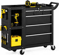 LDHTHOPI Rolling Tool Chest, 6-Drawers Assembled Tool Box,