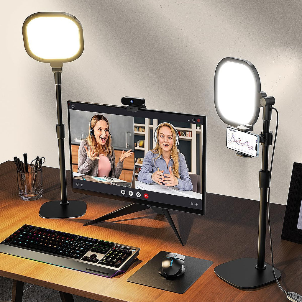 LitONES 2Pcs Desktop Video Conference Lighting
