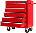 5 Drawers Rolling Tool Chest on Wheels, Multifunctional Tool Cart Tool Storage, Drawers Rolling Tool Trolley Organizer Tool Case for Garage,Warehouse,Workshop,Repair Shop (5 Drawers-Red)