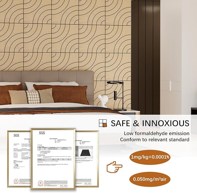 ARMURO 4 Packs Acoustic Wall Panels