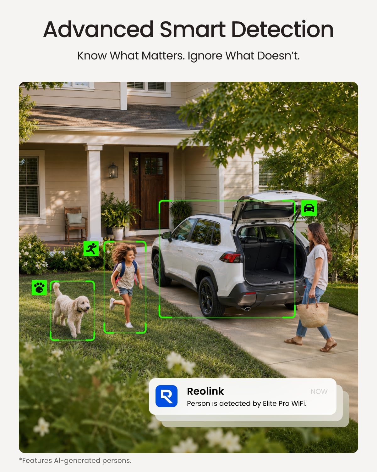 reolink 16mp outdoor security camera with 180° panoramic on a desk or shelf