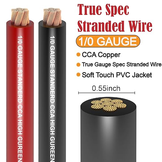 1/0 Gauge Wire CCA Primary Automotive Wire