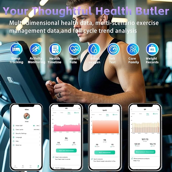 Activity Tracker Ring for Men – Smart Ring