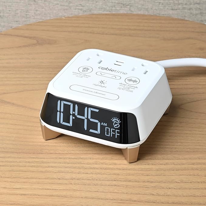 Brandstand CubieTime Zen White | Alarm Clock Charger