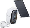 COOAU 4MP/2.5K Security Cameras Wireless Outdoor, 30% Faster Solar Charging