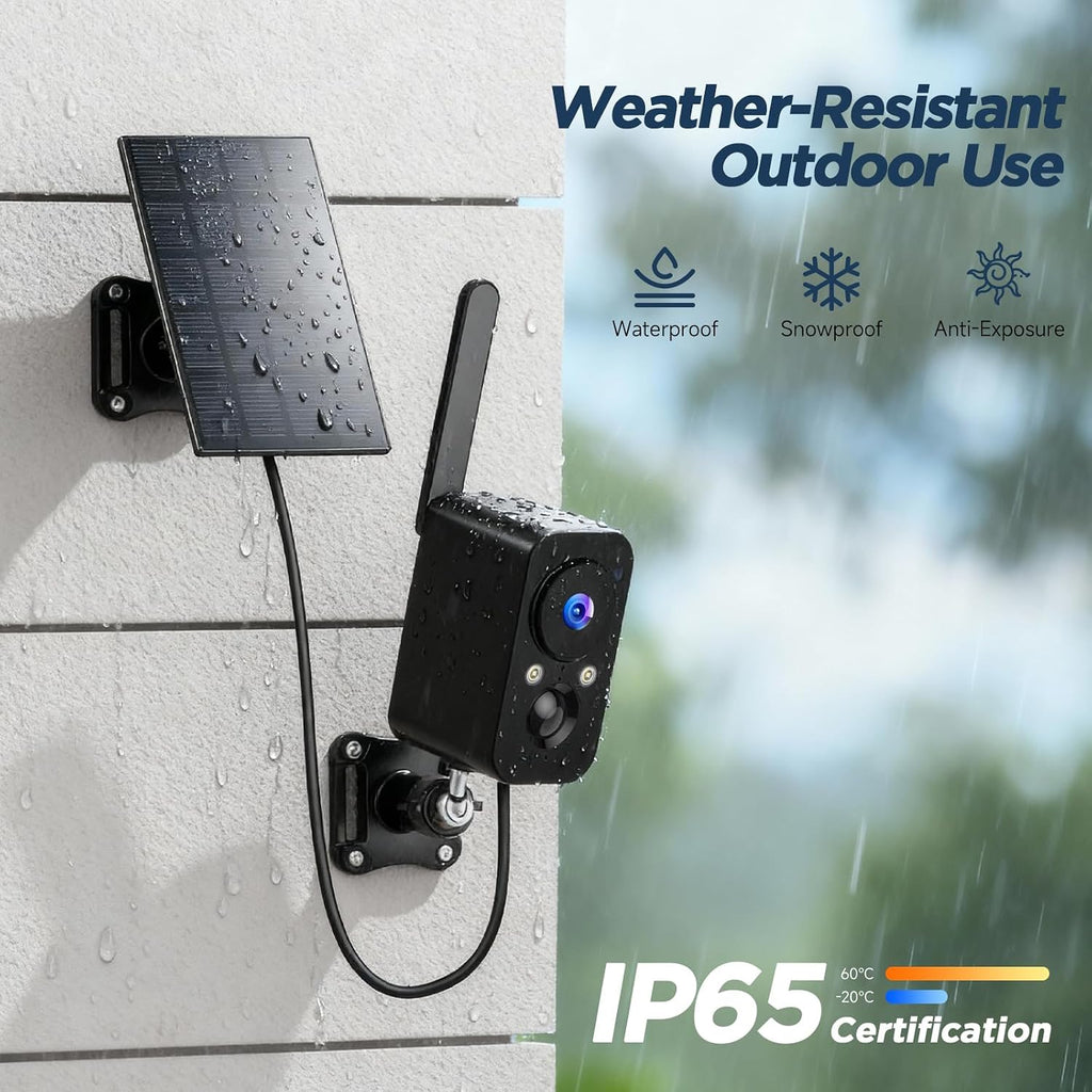 4g sim cellular security cameras wireless outdoor/indoor, view 10