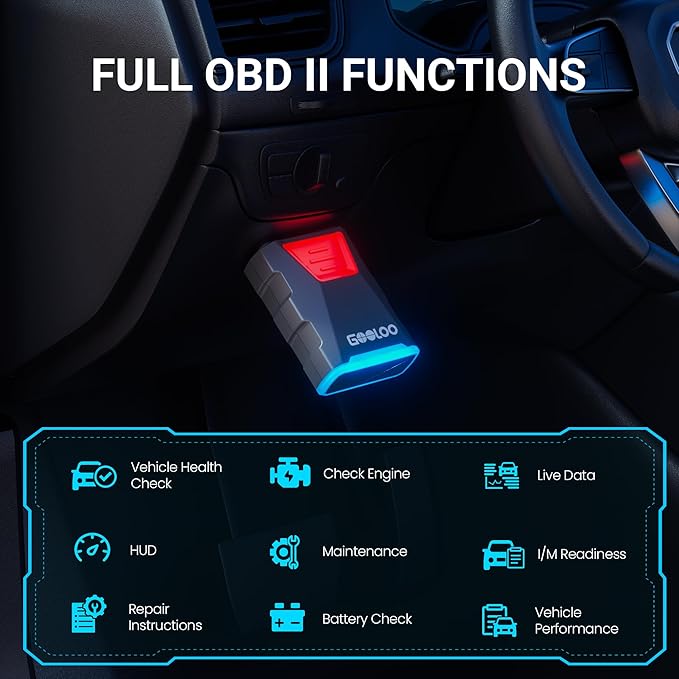 GOOLOO DEEPSCAN DS100 OBD2 Scanner Bluetooth，All System Diagnostic Tool Car