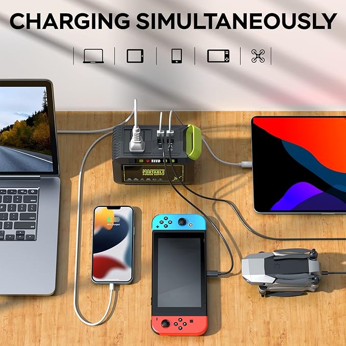 MARBERO Portable Power Station 88Wh Camping Lithium Battery Solar Generator