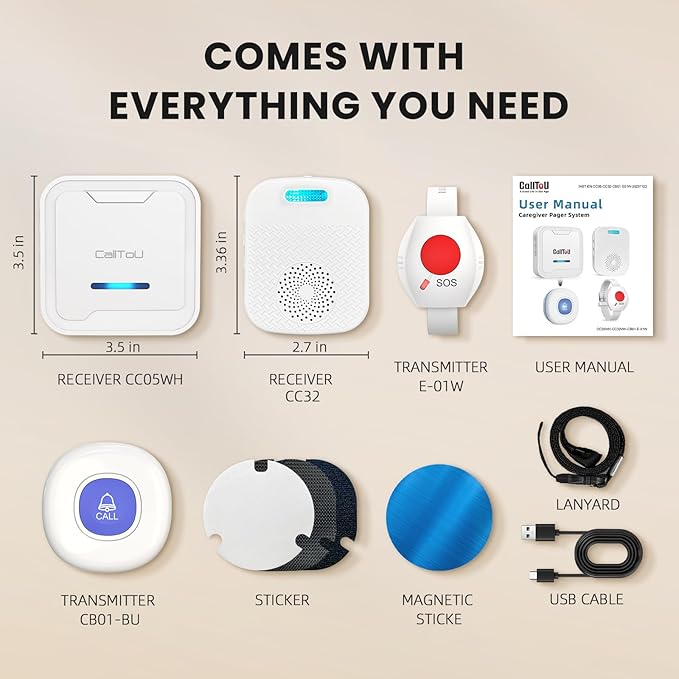 CallToU Caregiver Pager Wireless Call Button