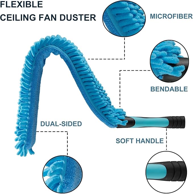 Hicavar 20 Foot High Ceiling Fan Duster