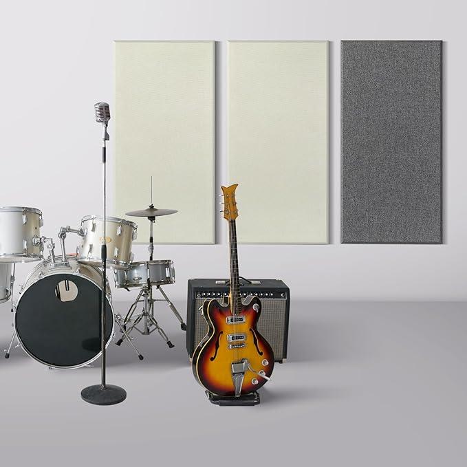 UMIACOUSTICS 2 PCS Acoustic Panel, 47.2" x 23.6" x 2" Fiberglass Sound Proof