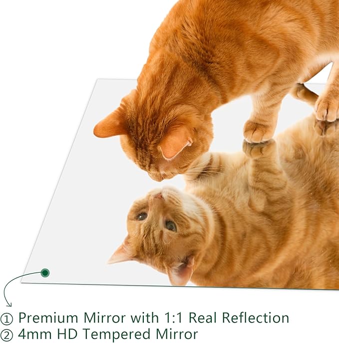 Mirrorons Frameless Wall Mirror 18" x 24", Modern Rectangle Bathroom Mirrors