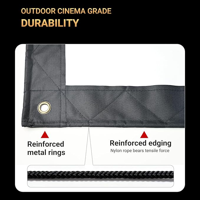 250 Inch Extra Large Projector Screen | Cinema-Grade Huge Movie Screen