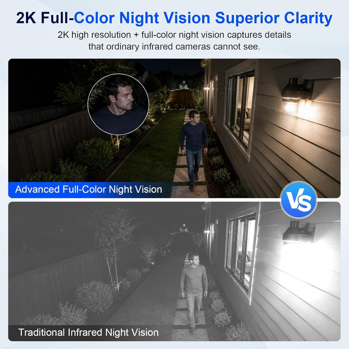 solar security cameras wireless outdoor, 2k wifi camera, package contents