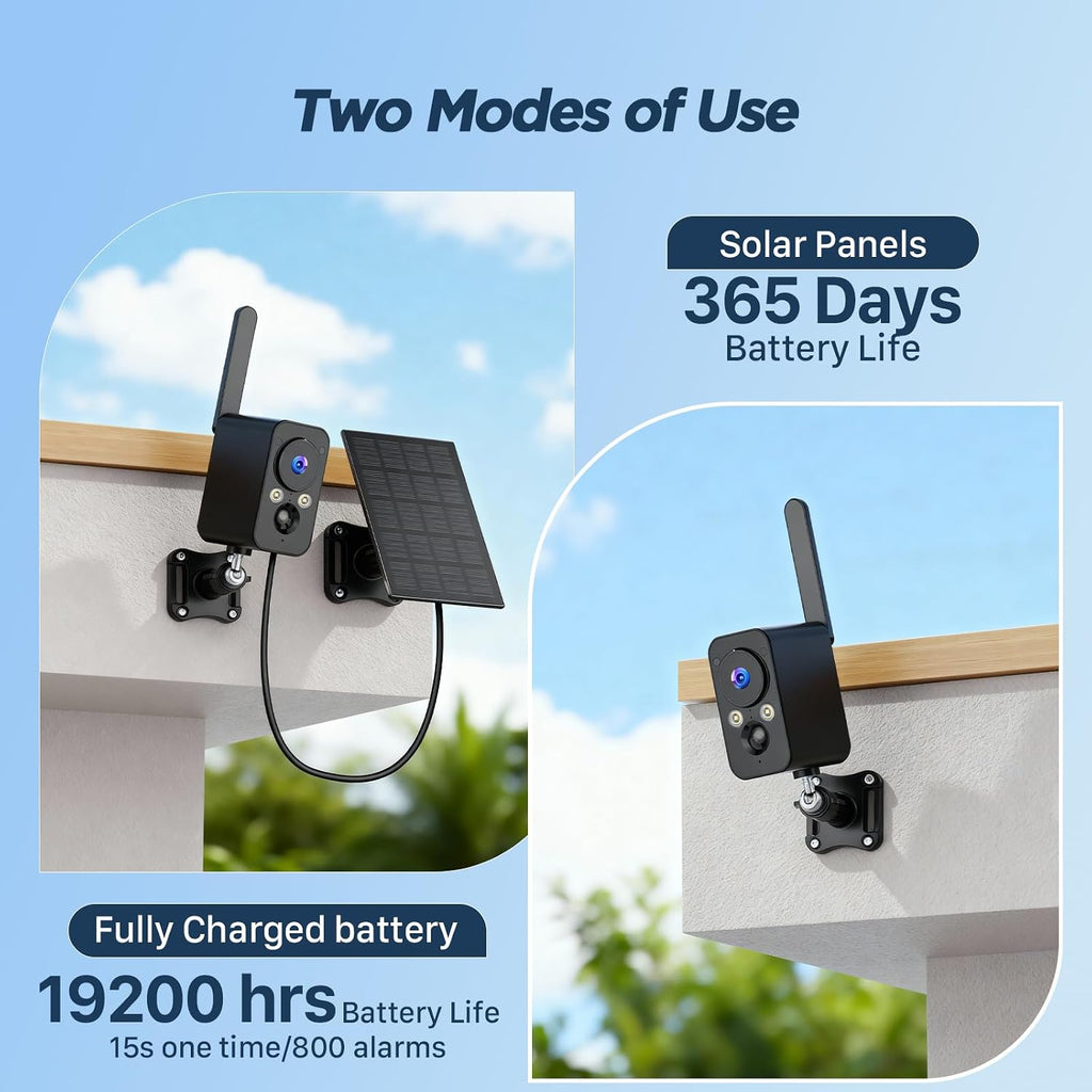 4g sim cellular security cameras wireless outdoor/indoor, view 9