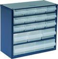 Raaco Steel Storage Cabinet, Compact 16-Drawer (C6-16), Tool Organizer