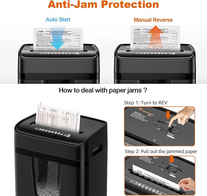 Bonsaii 12 Sheet Paper Shredder